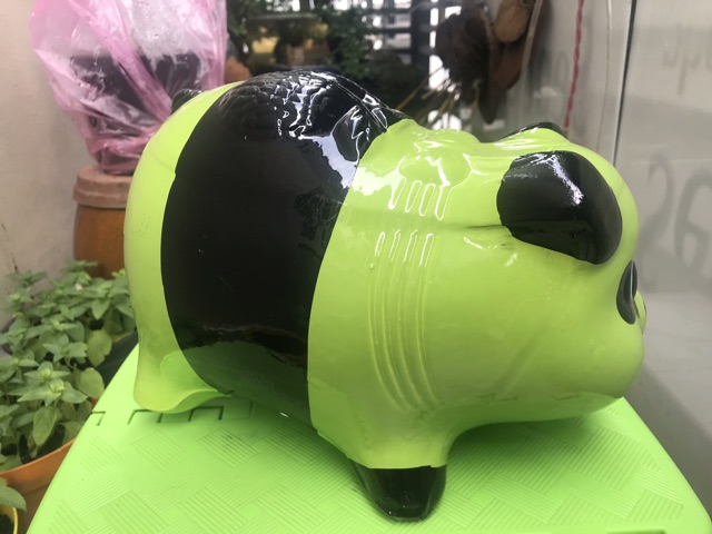 Heo đất Gấu Trúc Xanh Lá size L