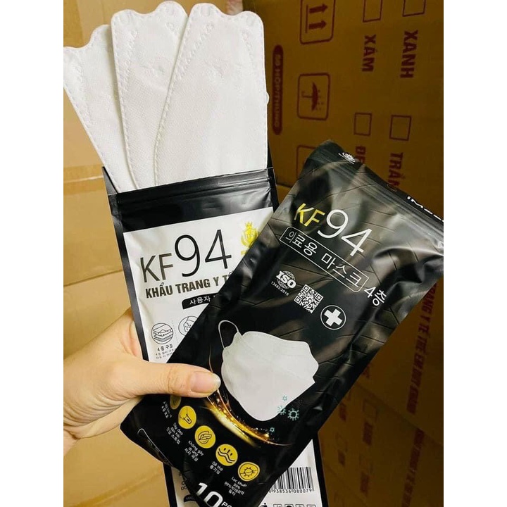 [MẪU MỚI TRÌNH LÀNG] COMBOO 5 CHIẾC KHẨU TRANG KF94 CÔNG NGHỆ HÀN QUỐC LOKA/ LONG SƠN/ DUY KHÁNH 5 MÀU XANHTRẮNGHỒNG ĐEN