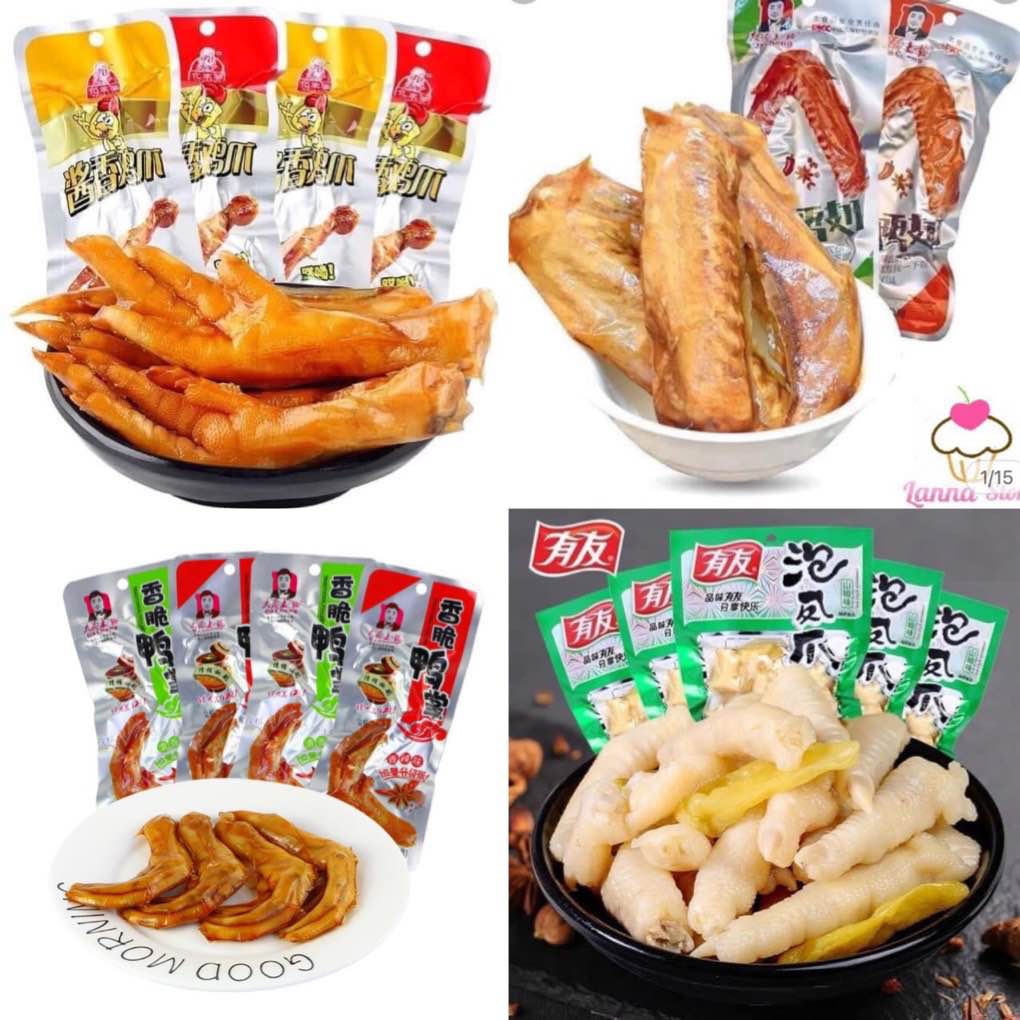 Chân gà cay Tứ Xuyên_chân vịt, chân gà cay Trung Quốc