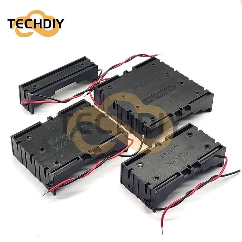 Hộp Đựng Pin 18650 1X 2X 3X 4X 18650 1 2 3 4 18650 Song Song Chuyên Dụng