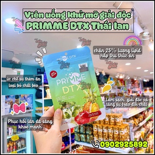 Viên uống  khử mỡ giảm cân thải độc Primme DTX