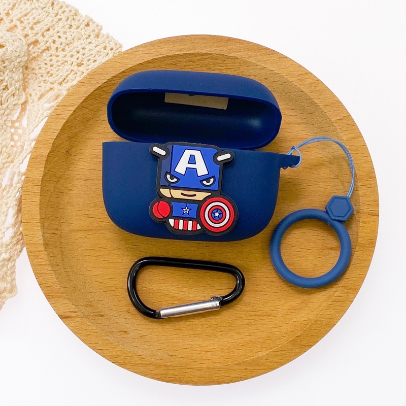 Vỏ Bảo Vệ Hộp Sạc Tai Nghe Không Dây Bằng Silicon Họa Tiết Hoạt Hình Cho JBL T230NC/T130NC TWS