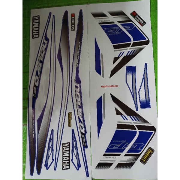 Bộ tem Nouvo 5 màu trắng xanh Gp