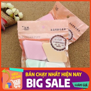 Gói 4 miếng bông mút tán phấn loại đẹp