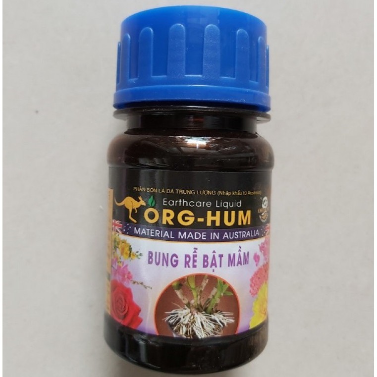 Phân bón ORG HUM giúp bung rễ bật mầm chuyên dùng cho hoa Lan - hoa Hồng Chai 100ml | Vạn Tín Store