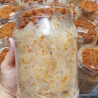 Bánh tráng tôm khô cháy tỏi