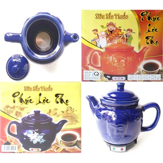 Ấm sắc thuốc xanh Phúc Lộc Thọ 2.6 lít