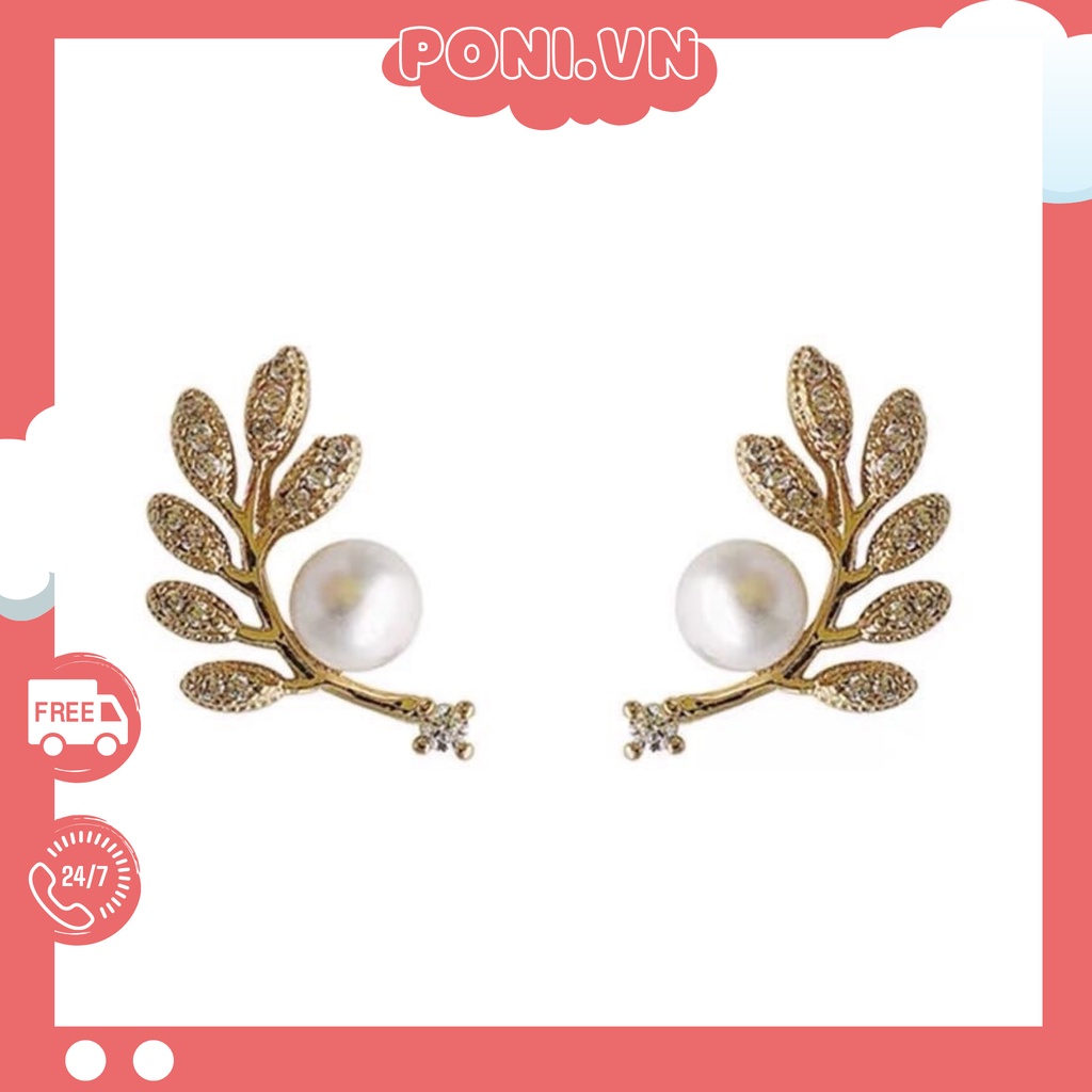 Hoa tai bông tai lúa ngọc nhẹ nhàng, tiểu thư kiểu Hàn Quốc