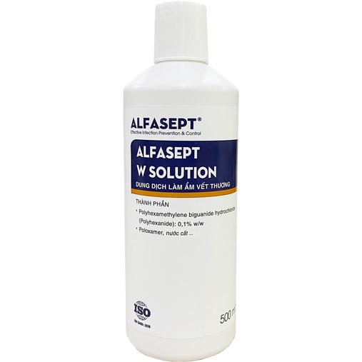 Dung Dịch Làm Ẩm Rửa Vết Thương ALFASEPT W Solution Giúp Làm Sạch Nhanh Chóng Và Hiệu Quả Lọ 500ml