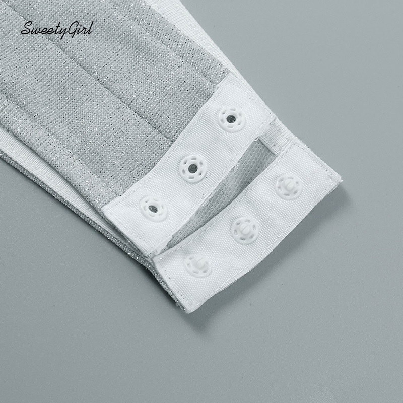 Áo Liền Quần Tay Dài Cổ Cao Màu Trơn Phối Khóa Kéo Thời Trang Cho Nữ