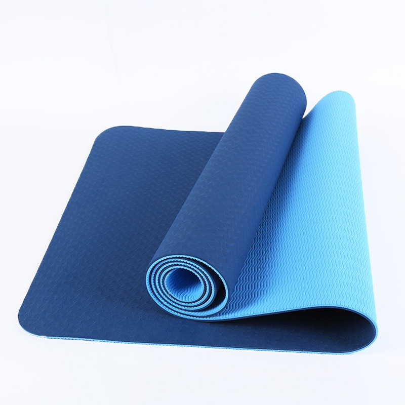 Thảm Tập Yoga, Tập Gym 2 Lớp TPE Chống Trơn Trượt, Độ Bám Cao.
