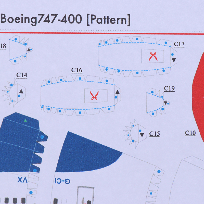 Mô Hình Máy Bay Boeing 747 3d Tỉ Lệ 1: 144