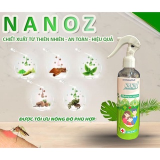 Xịt Đuổi Muỗi Hương Thảo Mộc Sinh Học NANOZ An Toàn Tự Nhiên
