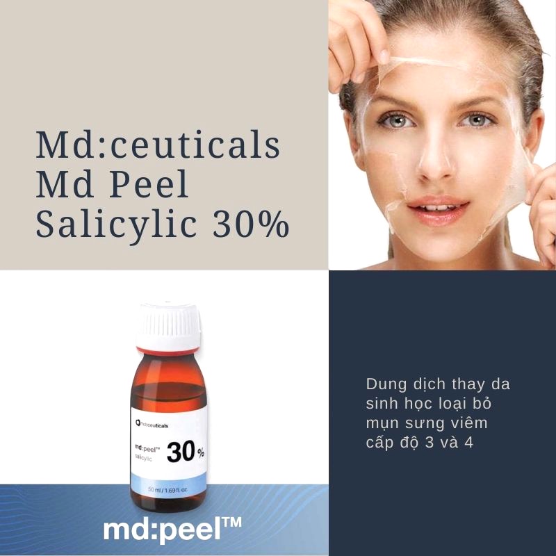 Dung dịch Peel MD: peel 30% chuyên xử lý mụn