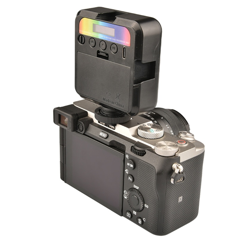 Đèn zzz Chiếu Sáng Cho Máy Quay Vlogge r64RGB