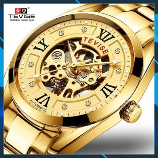 [Siêu Sale] ĐỒNG HỒ NAM CƠ LỘ MÁY AUTOMATIC TEVISE MẪU MỚI DÂY INOX NGUYÊN KHỐI TẶNG KÈM PHỤ KIỆN CẮT DÂY