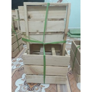 giỏ gỗ cắm hoa