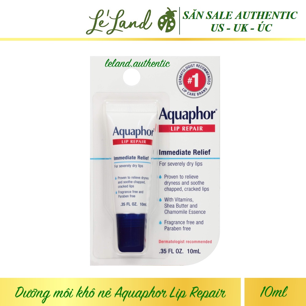 Bill US - Dưỡng môi khô nẻ Aquaphor Lip Repair 10ml