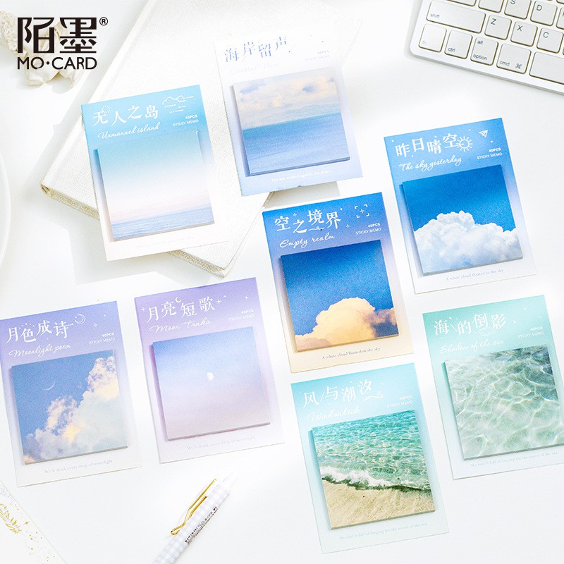 Giấy Note - Set 40 Tờ Note Phong Cảnh Xinh Đẹp Trang Trí DIY | Shopee Việt  Nam