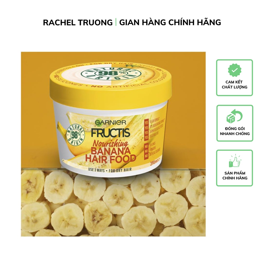 Mặt nạ ủ tóc GARNIER dưỡng chất từ chuối phục hồi dưỡng tóc khô xơ