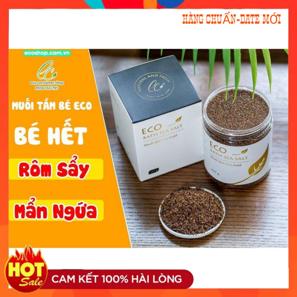 MUỐI TẮM BÉ SINH DƯỢC ECO GOLD- AN TOÀN 100% CHO BÉ SƠ SINH GIẢM RÔM SẢY MẨN NGỨA, VDCĐ, CHÀM SỮA, HĂM TÃ