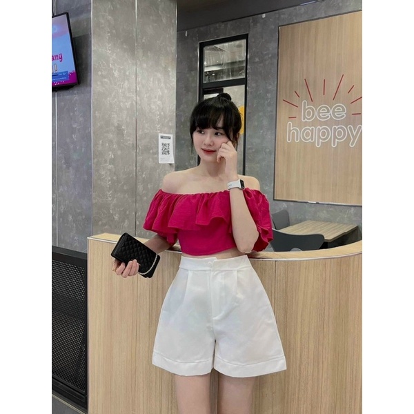 SET  CROP HỒNG BẸT BÈO + SHORT H19