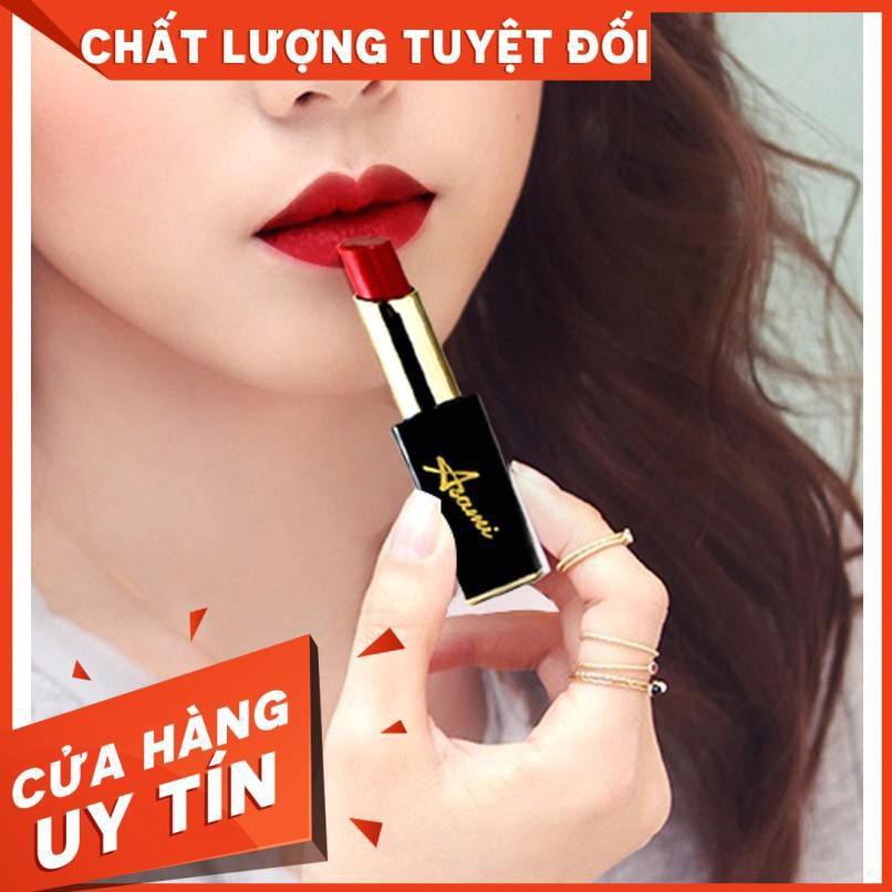 SON KHÔNG PHAI ASAMI HÀN QUỐC, SON LÌ, BỀN MÀU, KHÔNG THÂM - MATT LIPSTICK (BLACK)