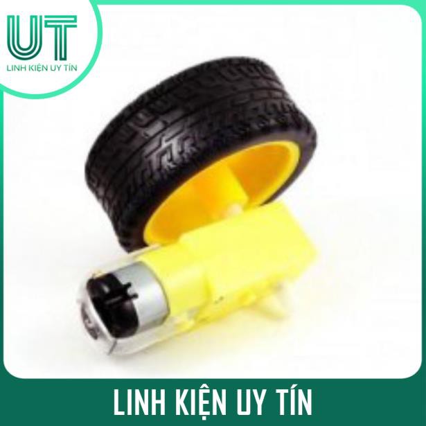 Bộ Bánh Xe Kèm Động Cơ Giảm Tốc 3-9V