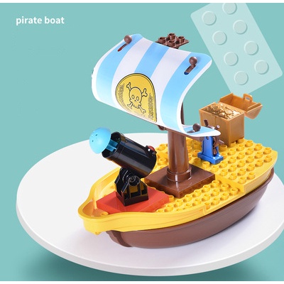 Đồ chơi xếp hình phong cách cướp biển tương thích với Lego dành cho trẻ