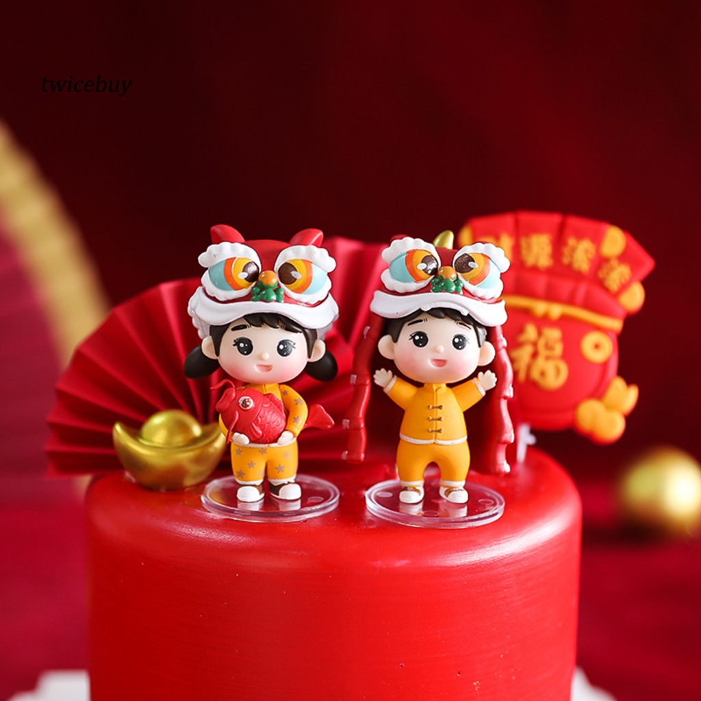 Mô Hình Sư Tử Nhảy Múa Để Bàn Trang Trí Cho Bé