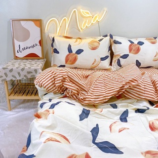 Bộ Chăn Ga Gối Đào Hồng Cotton Poly Nhập Khẩu