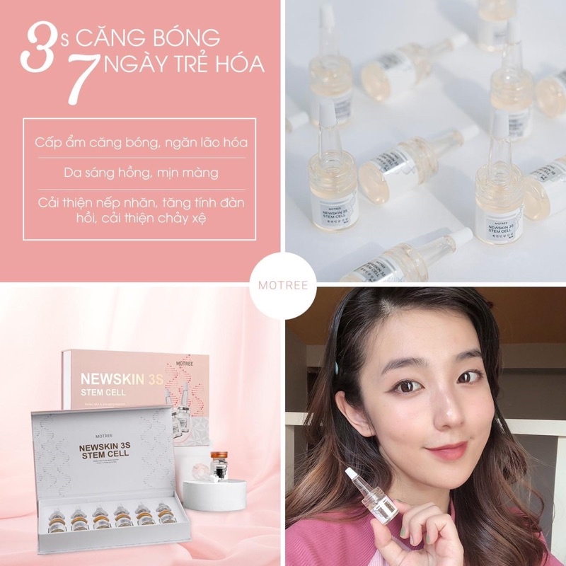 Serum Hack Tuổi Newskin 3S Stem Cell [ CHÍNH HÃNG ] Trẻ Hoá Làn Da, Căng Bóng Mịn Màng, Trắng Hồng Rạng Rỡ