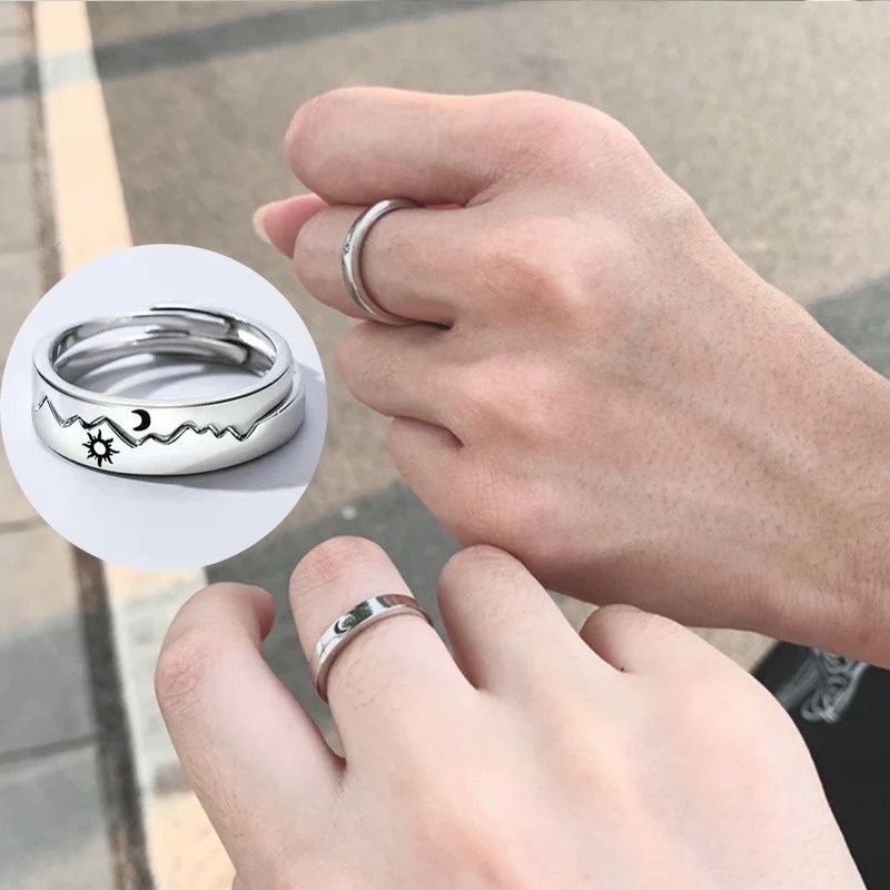 1 Nhẫn Đeo Tay Có Thể Điều Chỉnh Kích Thước Dành Cho Cặp Đôi