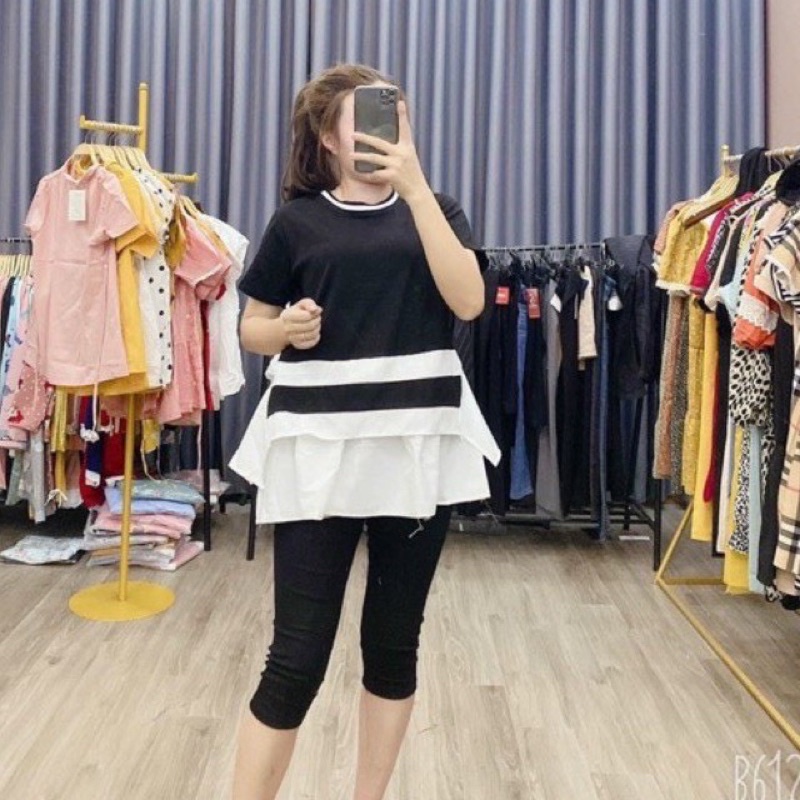 Áo baby don phối lé trắng TT12