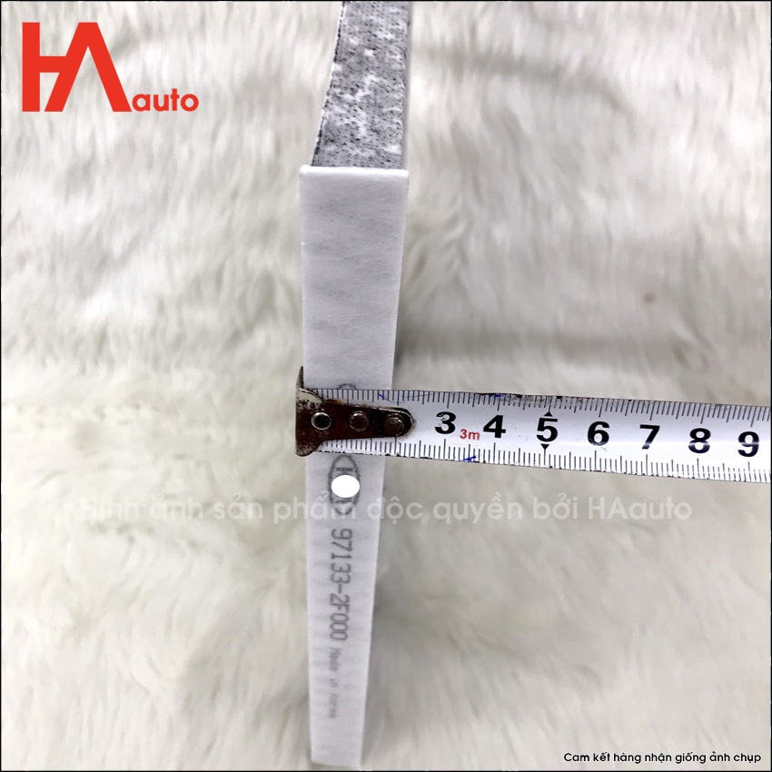 Lọc gió điều hòa  Kia Sorento đời 09-14, Cerato đời 04-09, Sedona đời 06-14. Mã 97133-2F000-D.