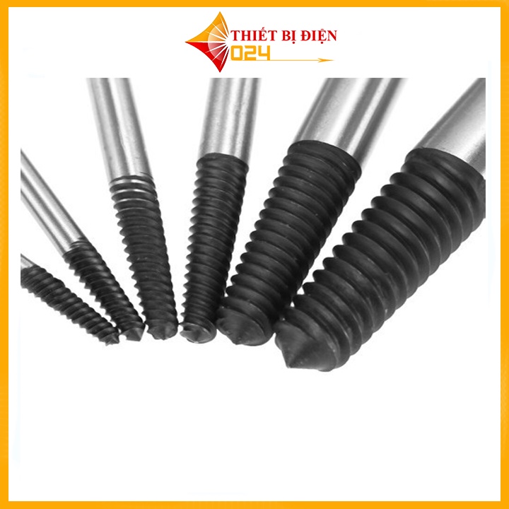 Bộ Tháo Bu Lông Ốc Vít-5 Mũi (Tháo Khoét Ốc Gẫy Trờn Ren )