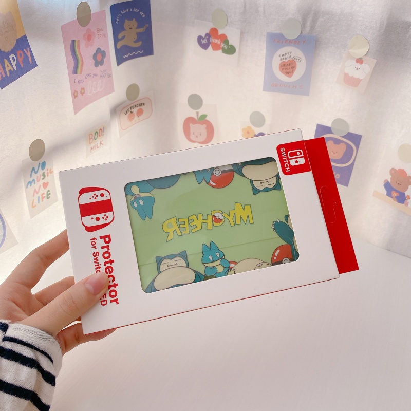 Ốp Bảo Vệ Máy Chơi Game Nintendo Switch OLED NS Họa Tiết Hoa Graffiti Dễ Thương