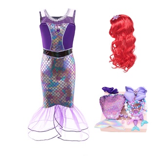 Đầm Hóa Trang Nàng Tiên Cá Xinh Xắn Cho Bé Gái