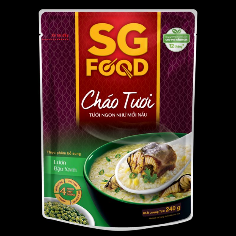 Cháo tươi SGFood 240g ( dành cho bé từ 12 tháng)