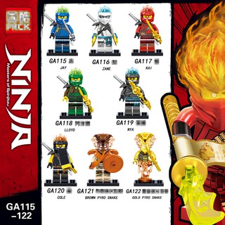 Mô Hình Đồ Chơi Lego Ninja Go Zame Kai Ga115-122