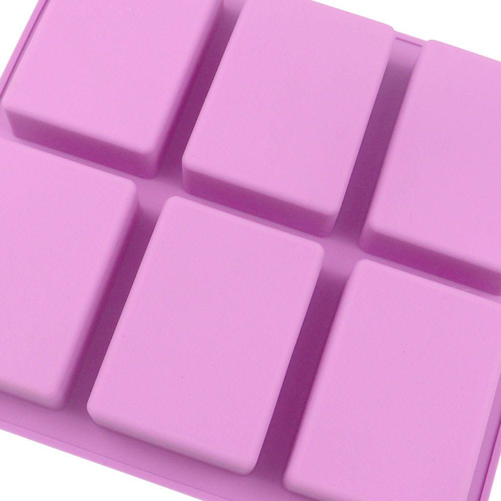 Khuôn Silicone Làm Xà Phòng Đa Năng Tạo Hình Hoa 3D 6 Ngăn Tiện Dụng