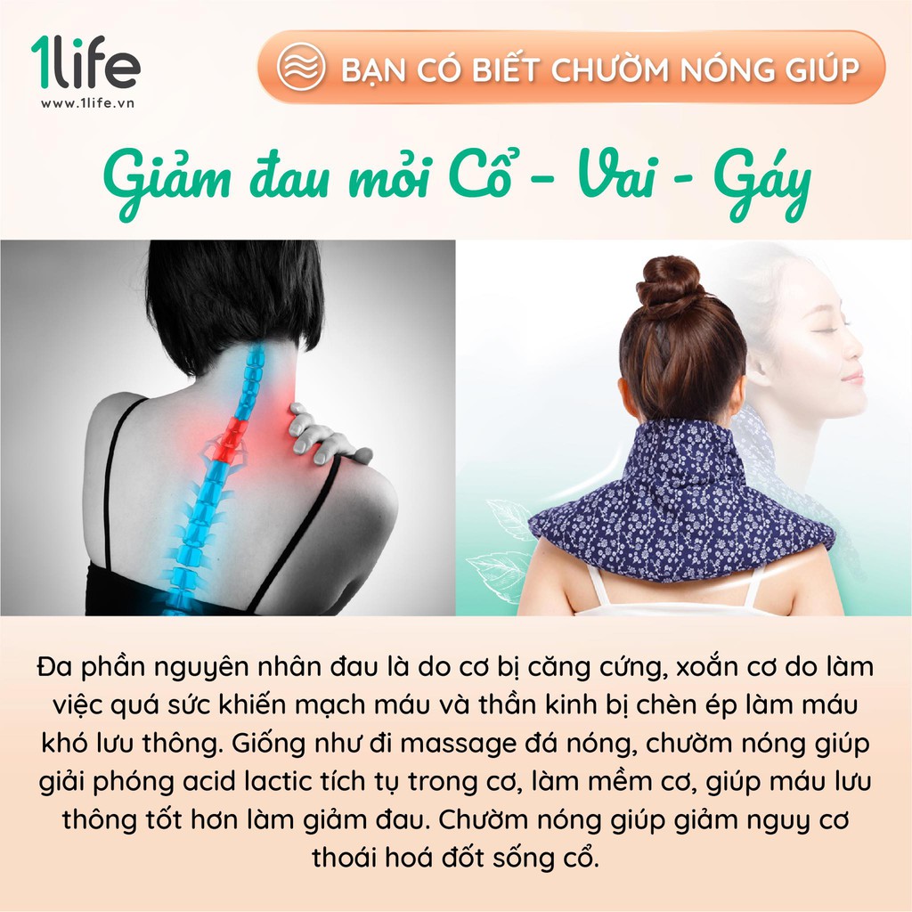 Gối Thảo Mộc/Túi Thảo Dược Chườm Nóng Lạnh Giảm Đau Cổ Vai Gáy, Giãn Cơ Căng Cứng
