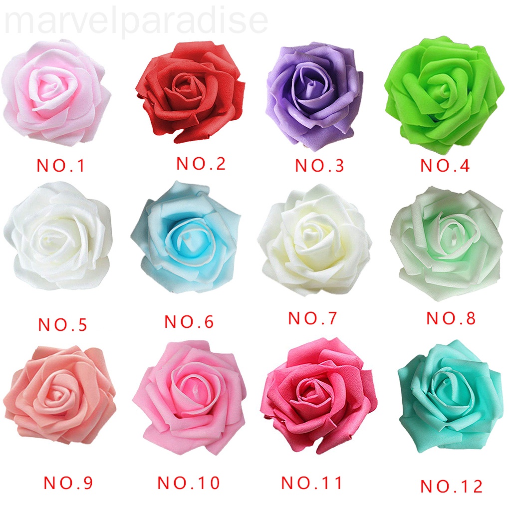 Set 50 Hoa Hồng Giả Bằng Xốp Trang Trí Tiệc Cưới