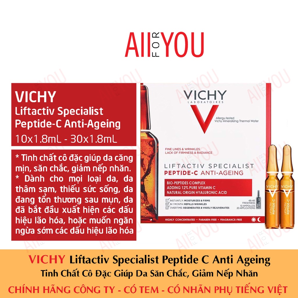 VICHY Liftactiv Specialist Peptide C Anti Ageing - Tinh Chất Cô Đặc Trẻ Hóa Da.