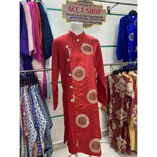 Áo Dài Cách Tân Nam_Áo Dài Nam Chữ Hỷ  MS34 - Gấm Cao Cấp Hàng VNXK Họa Tiết Sắc Sảo Màu Sắc Nổi Bật(SIZE S - XXXL)
