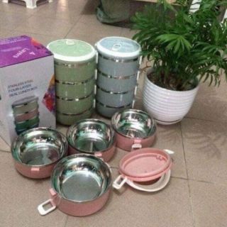 Cặp lồng lúa mạch 4 tầng 2000ml