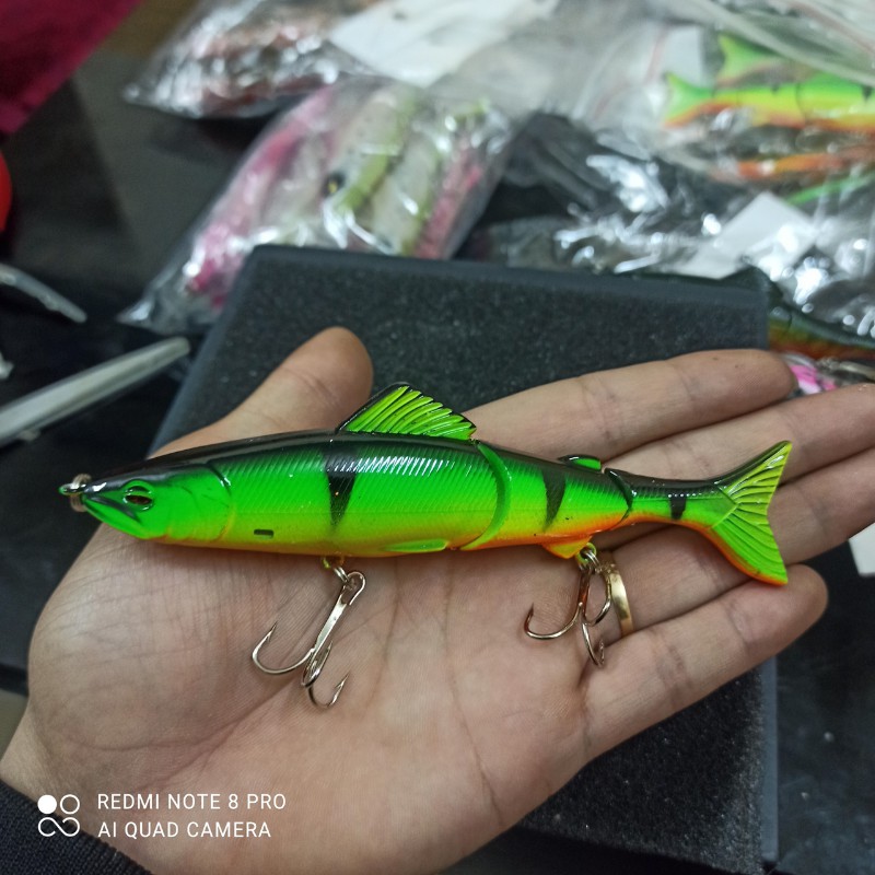 Mồi giả swimbait SB02 12cm/17gr mô phỏng 3D như cá thật thích hợp câu các loại các săn mồi nước ngọt