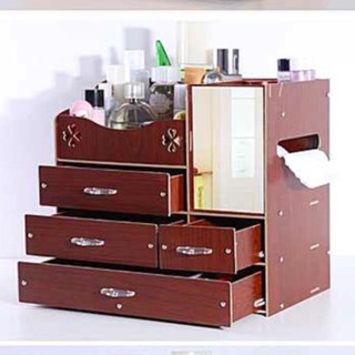 Kệ mỹ phẩm 4 tầng có gương 