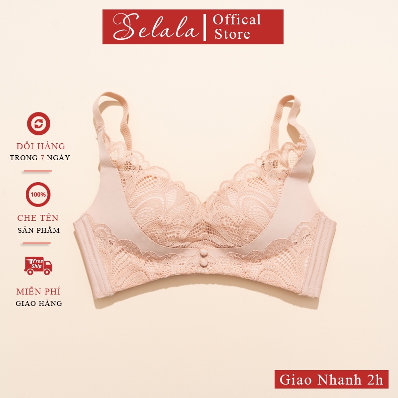 Áo Lót Ren Selala Đệm Vừa Cao Cấp Mềm Mại Quyến Rũ Tôn Dáng AV26