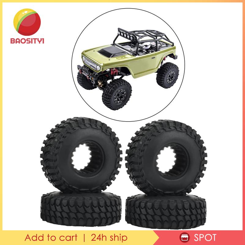 Set 4 Bánh Xe Cao Su Dành Cho Ô Tô Đồ Chơi Axial SCX24 1 / 24 RC